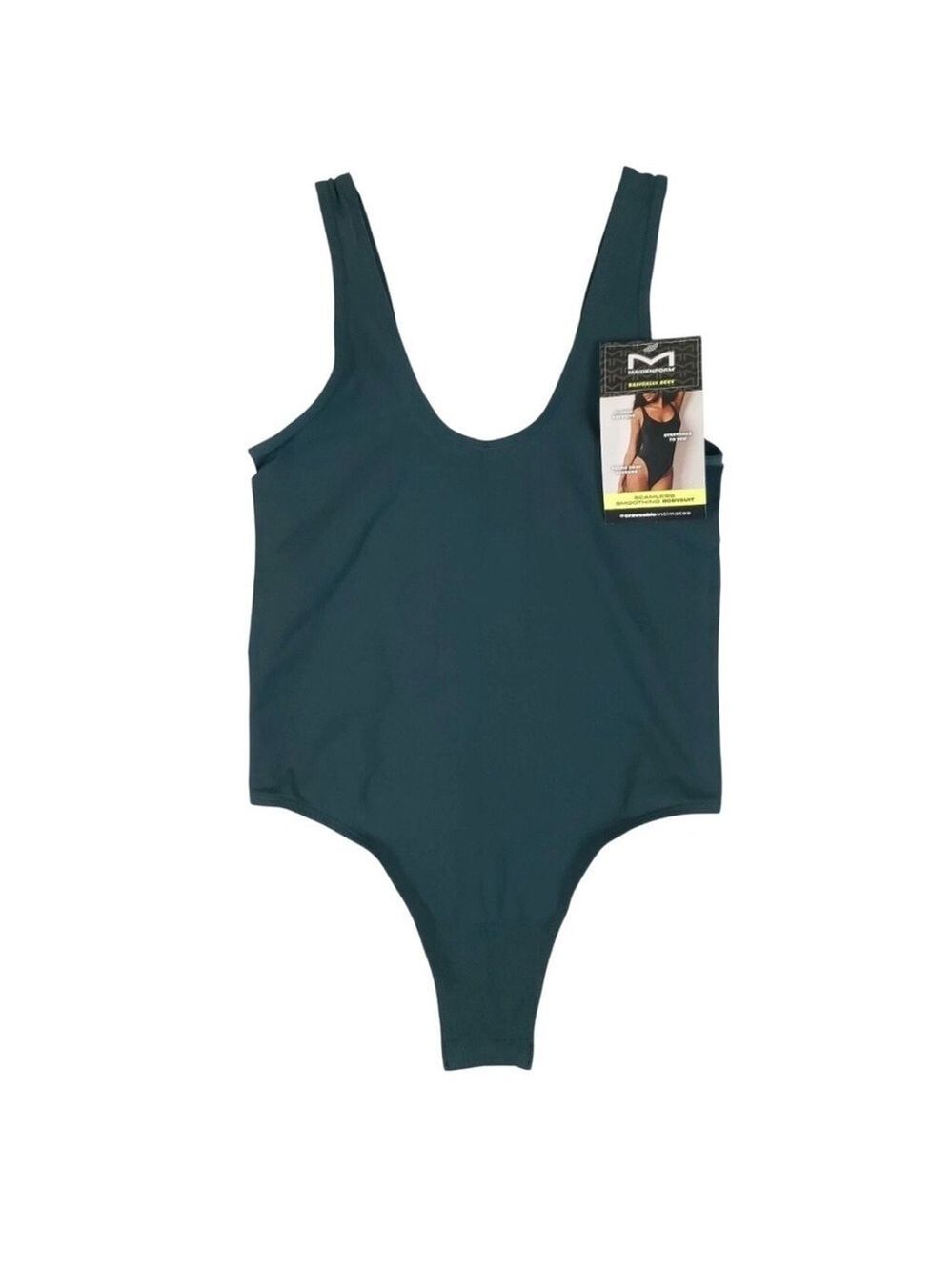 NWT Maidenform Green Bodysuit with Modern Silhouette